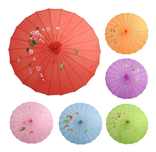 Sombrilla Parasol Tradicional Chino Moda Verano