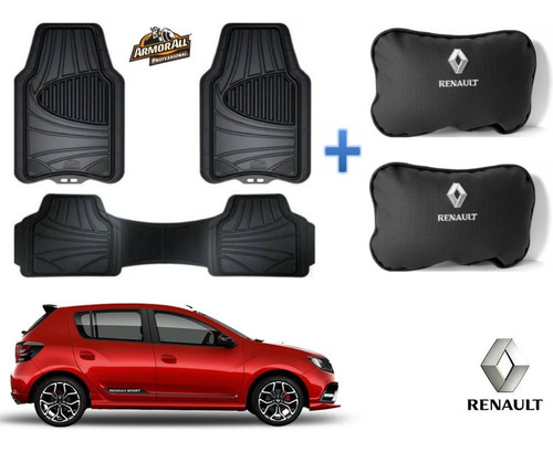 Tapetes Armor All + Cojines Renault Sandero Rs  2016 A 2022