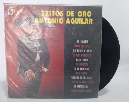 Disco Lp Antonio Aguilar / Exitos De Oro
