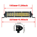 Barra De Luz Led De Trabajo De 20 Pulgadas, 180 W, Lente Ama