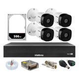 Kit 4 Cameras Intelbras 1120, Dvr 4ch 1004c, Hd Incluso