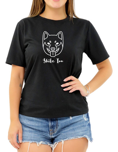 Camiseta Pet Shiba Inu Akita Inu Cachorro Cão Roupa Feminina