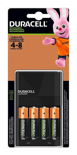 Cargador Duracell P/ Pilas Aaa  Aa Incluye 4 Aa Recargables