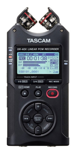 Grabadora Tascam Dr-40x Portatil De 4 Canales Stereo Audio