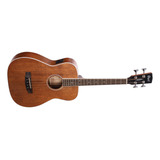 Cort Ab590mf Mini Bajo Electro Acustico 4 Cuerdas Fishman Color Mahogany Orientación De La Mano Diestro