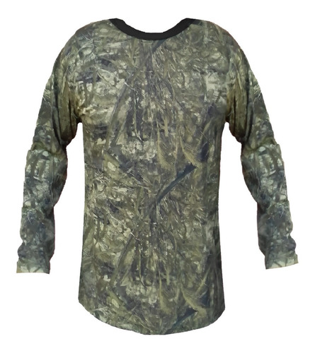 Camisa Playera Caceria Manga Larga Caza Camuflaje Campo Caza