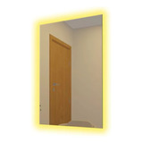 Espelho Grande Com Led Luz Branca Amarela 60x70 Fonte Tomada