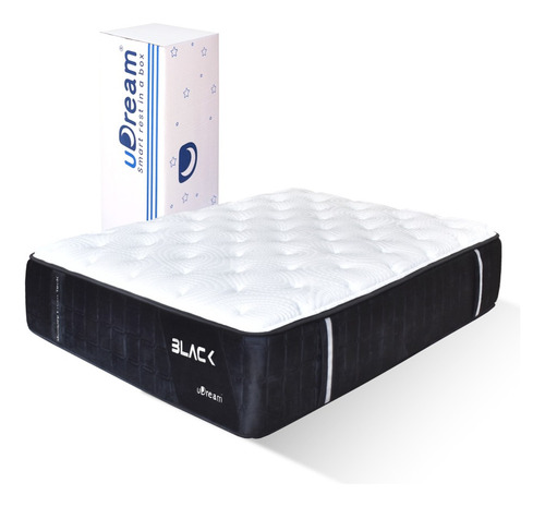 Colchón Memory Foam Queen Size En Caja Black Envío Gratis