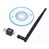 Receptor Wifi N Mini Usb Nano Antena Wpa2 2,4ghz 1000 Mbps