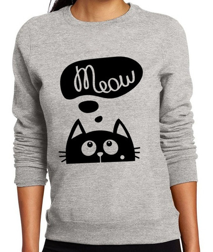 Sudadera Sweater Gato Lindo Meow Cat Mod + Regalo Y C/ Envio