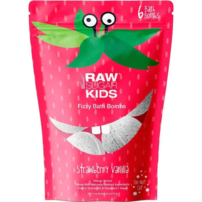 Raw Sugar Kids Bombas De Baño Vainilla Fresa 272 Gr Color Blanco | MercadoLibre