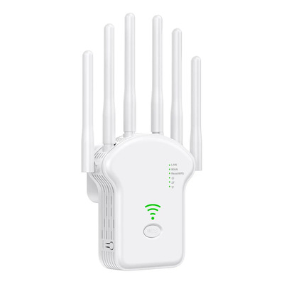 Amplificador Wi-Fi Moreka 300 Mbps Extensor Señal 6 Antenas Blanco | Meses sin interés