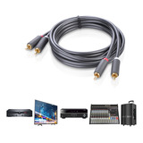Cable De Audio 2 × Rca M / M Rojo / Blanco 1.5 Metros Ugreen