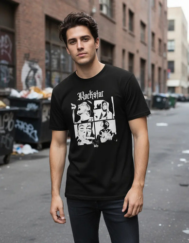 Playera De Duki Rockstar, Deportivas, Pro Dry