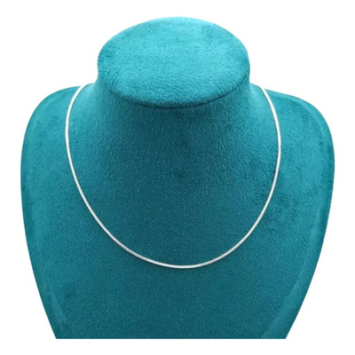 Cadena Veneciana Box Delgada Para Mujer 40cm De Plata 925 Color Plateado | Meses sin interés