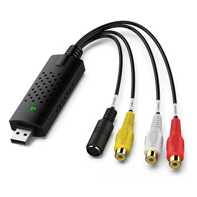 Tarjeta Captura Rca A Usb Convertidor Vhs Vcr A Digital Dvd | Meses sin interés