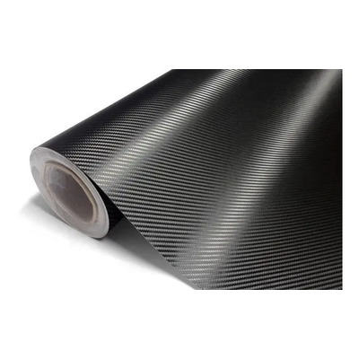 4x1.5m Vinil Fibra De Carbono Autoadherible Para Autos, Moto Negro