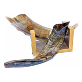 Shofar De Chifre De Cabra Italiana + Suporte