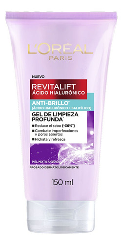 Gel Limpieza Prof Revitalif Loreal C/ac Hialuronico Salicíli