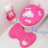 Hermoso Juego De Baño Hello Kitty Set De 4 Piezas 
