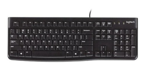 Teclado Logitech K120 Qwerty Español Negro Progaming