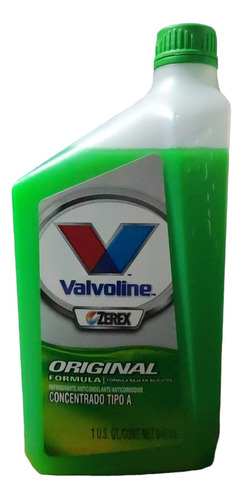 Refrigerante Valvoline Zerex Tipo A 946ml Verde