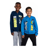 Kit 4 Peças Conjunto Menino Juvenil Calça E Casaco Moletom 