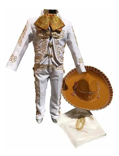 Traje Charro Oro Bautizo | Meses sin interés