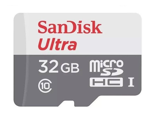 Memoria Sandisk Ultra 32gb Clase 10 80mb/s