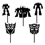 Cake Topper Adorno Mini - Cup Cake - Transformers X 5 Unidad