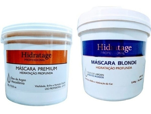 Hidratage - Máscara Blonde 1,6 Kg + Premium 2 Kg Hidrat Prof