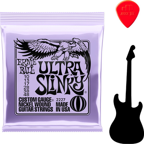 Encordoamento Guitarra 010 Ultra Slink Ernie Ball P02227