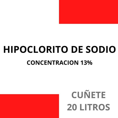Hipoclorito Decsodio 13% Cuñete - L a $4925