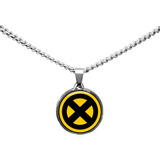 Collar Wolverine X-men Dije Zamak Y Cadena De Acero 