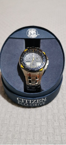 Relogio Citizen Blue Angels Skyhawk Ecodrive Titanium