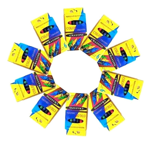 Crayola 24 Cajas Con 6 Pzs C/u Piñata Fiesta Cumple Bolo