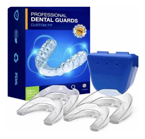 Guarda Dental Profesional 3 En 1 Bruxismo, Blanquear D 4pack