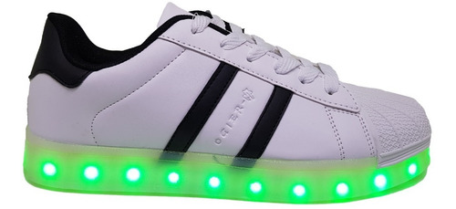 Zapatillas Con Luces Led Recargables Talles 40 Al 45 3 Color