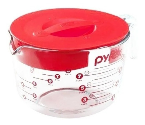 Jarra Medidora Basics C/tapa Roja 2l Pyrex