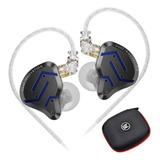 Auriculares Profesionales Kz Zsn Pro 2 Stage Return + Funda Kz Color Clear Blue Light No