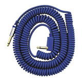 Vox Vcc090 Cable En Espiral Azul De 1/4  Con Bolsa De Malla,