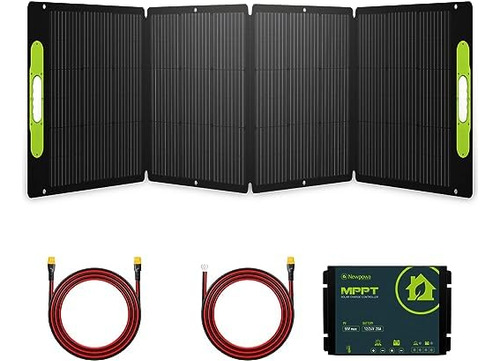 Kit Panel Solar Portátil 200w Con Soporte Ajustable