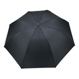 Paraguas Wellington Polo Corto Plegable Automático Reforzado Color Negro Diseño De La Tela Liso