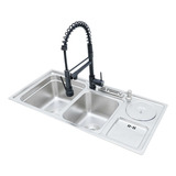 Kit Cuba Gourmet Em Inox Dupla Para Cozinha - Lms-fsh-7802