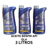 Aceite Mannol 80w90 Api Gl4 3 Litros Made In Alemania