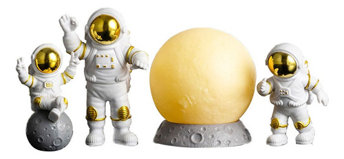 4 Decoraciones De Escritorio Regalo De Estatua De Astronauta