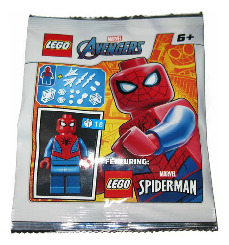 Lego Minifigura: Sobres Marvel A Elegir 18 Spider-man Foil Pack