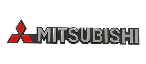 Emblema Mitsubishi Signo Con Logo ( Adhesivo 3m )  Foto 2