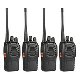 Kit 4 Radios Walk Talk Comunicador 16 Ch 12km Baofeng 777s 