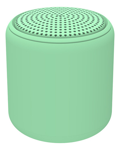 Altavoz Pequeño De Metal Macaron, Mini Subwoofer Redondo Blu